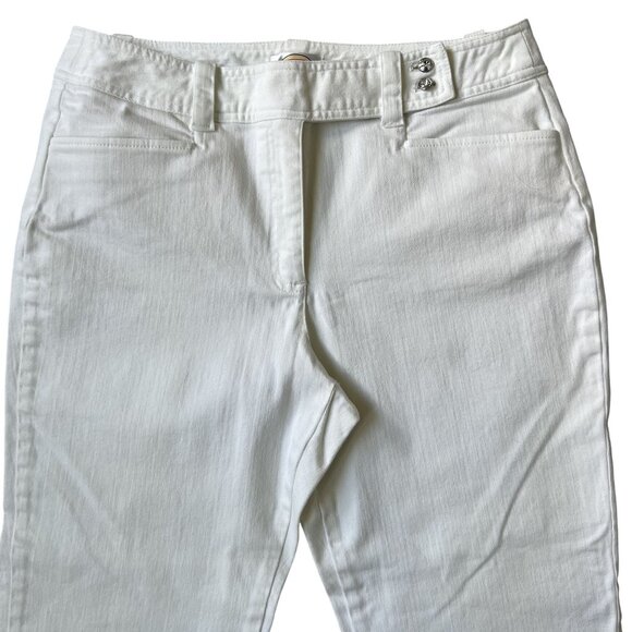 Talbots Womens 12P Winter White Boot Cut Gentle Stretch Pants Clean Girl  Jeans - Picture 5 of 13